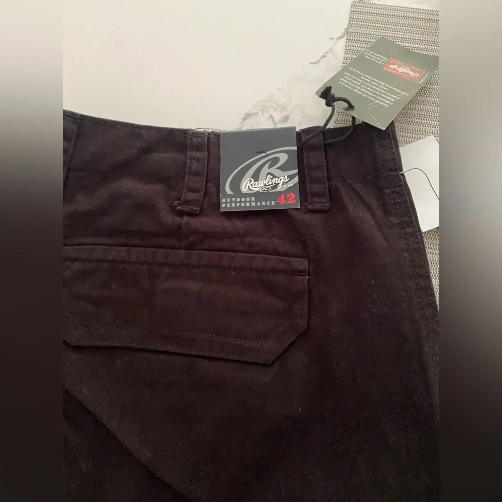 Rawlings Mens Black Size 42 Cargo Shorts Workwear Golf